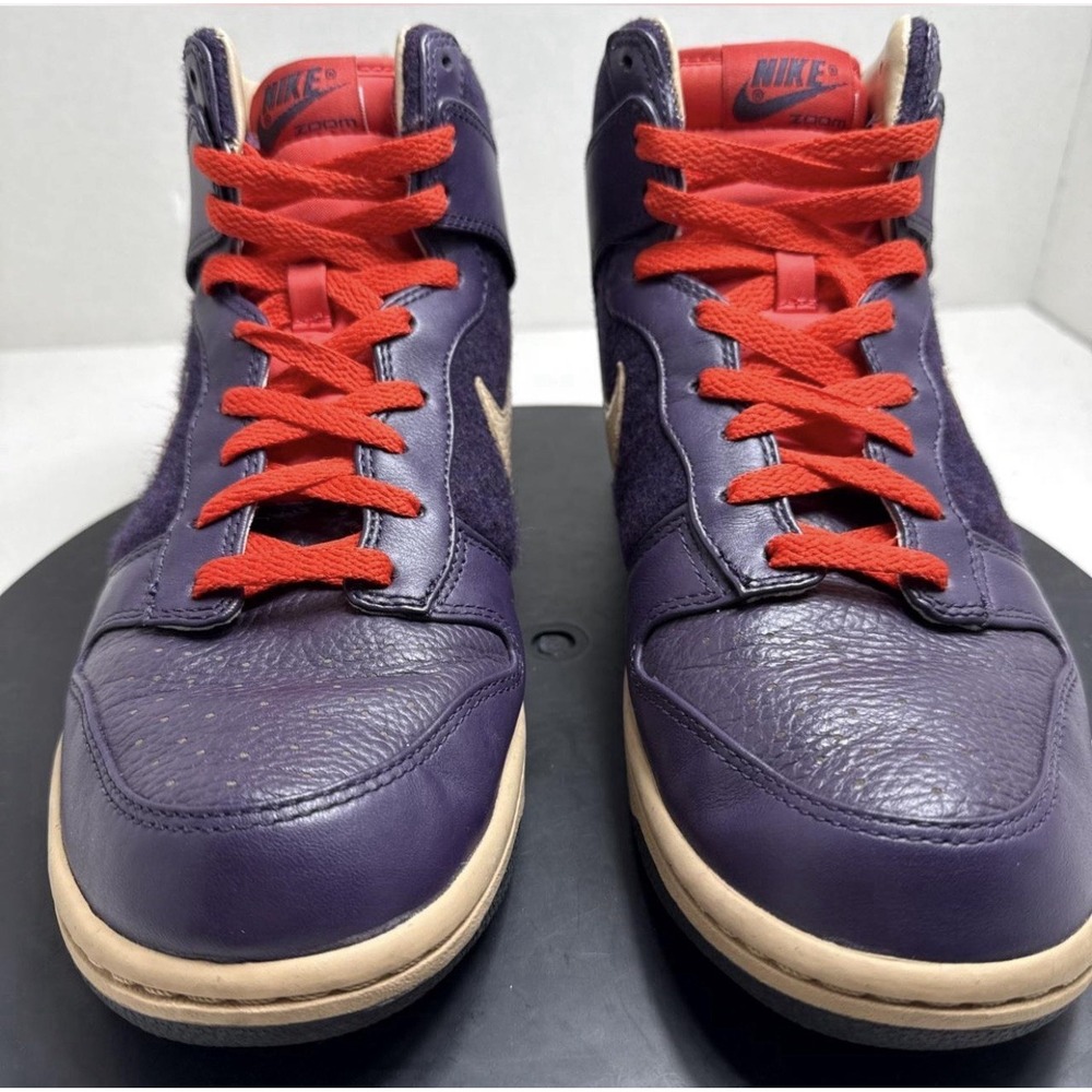 Nike Dunk High Premium Purple Wool Womens 11 Sneakers 318714-521